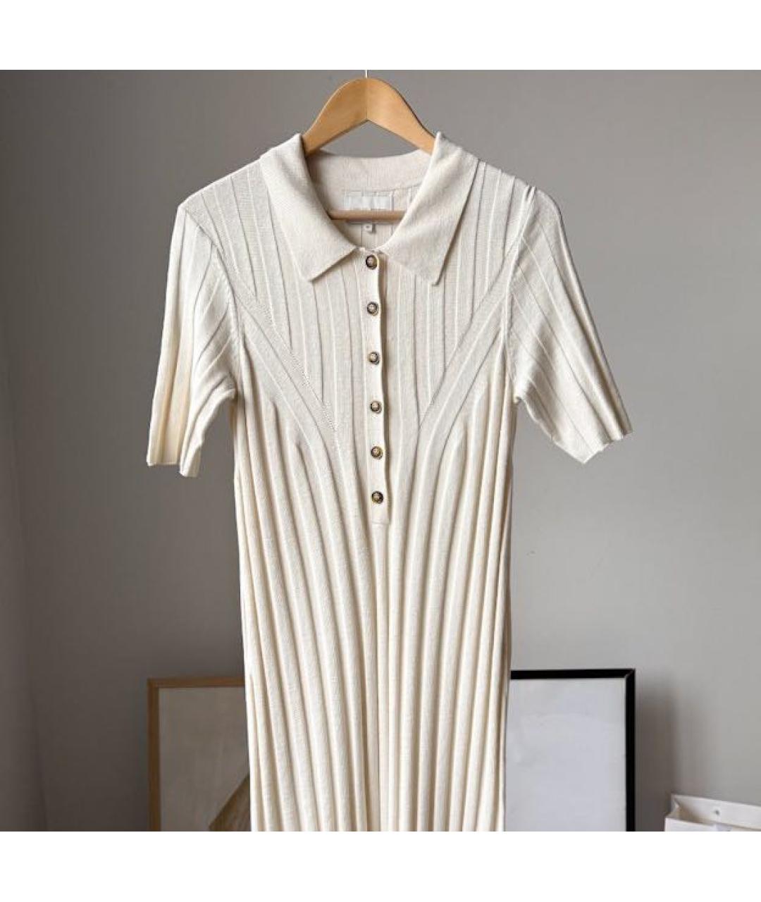 LOULOU STUDIO Белое повседневное платье, фото 3