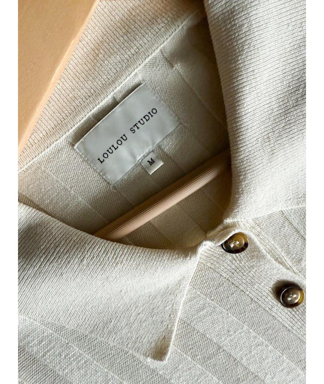 LOULOU STUDIO Белое повседневное платье, фото 4