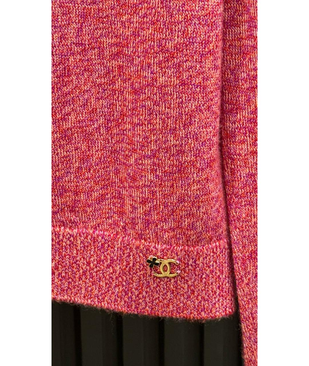CHANEL Розовый кашемировый джемпер / свитер, фото 4