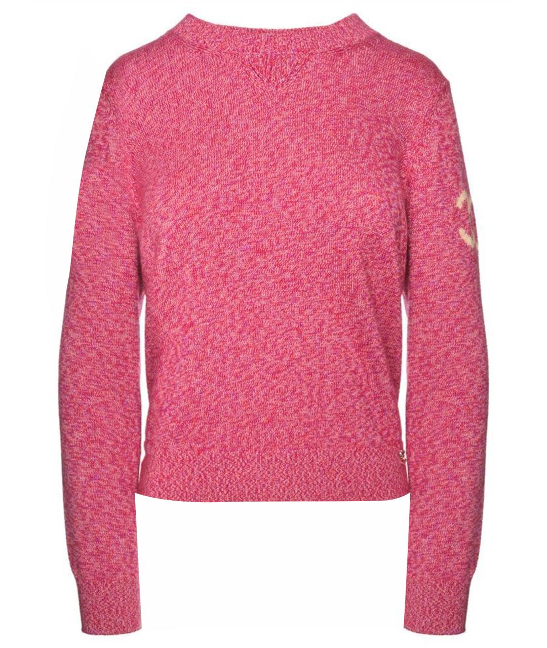 CHANEL Розовый кашемировый джемпер / свитер, фото 1