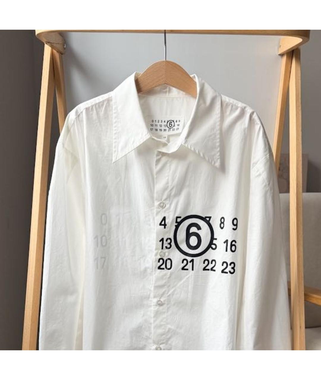 MM6 MAISON MARGIELA Белая хлопковая детская рубашка, фото 3