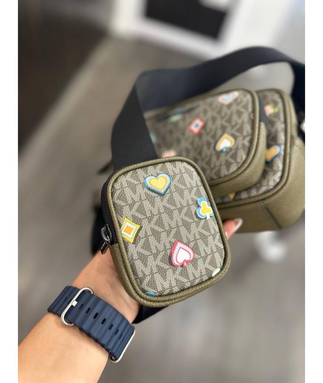 MICHAEL KORS Хаки сумка на плечо, фото 3