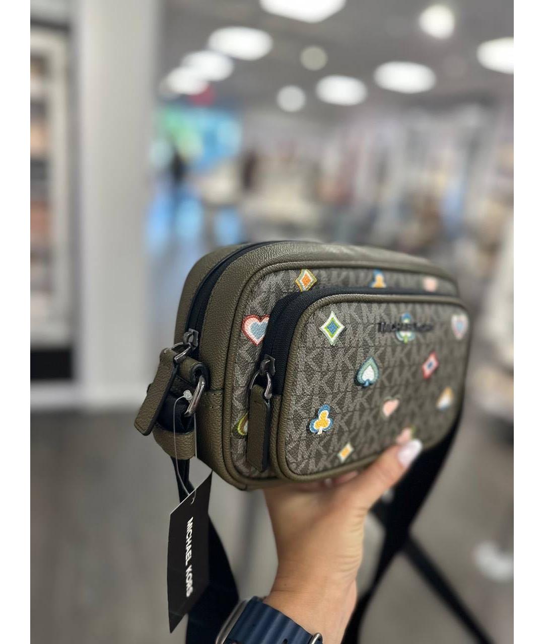 MICHAEL KORS Хаки сумка на плечо, фото 4