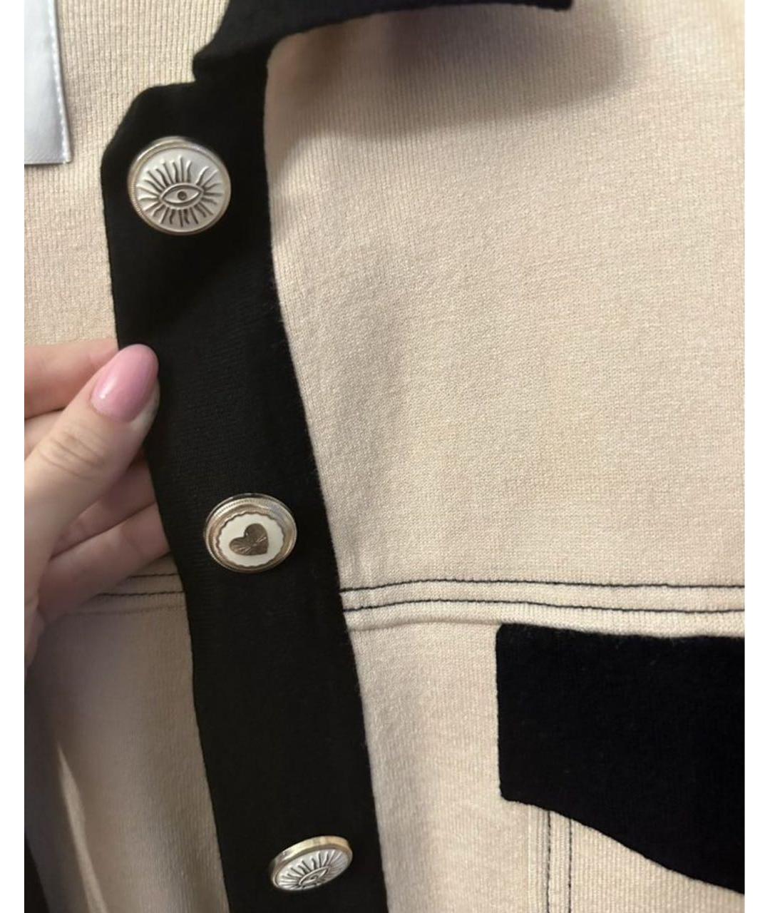 SANDRO Бежевый хлопковый жакет/пиджак, фото 3