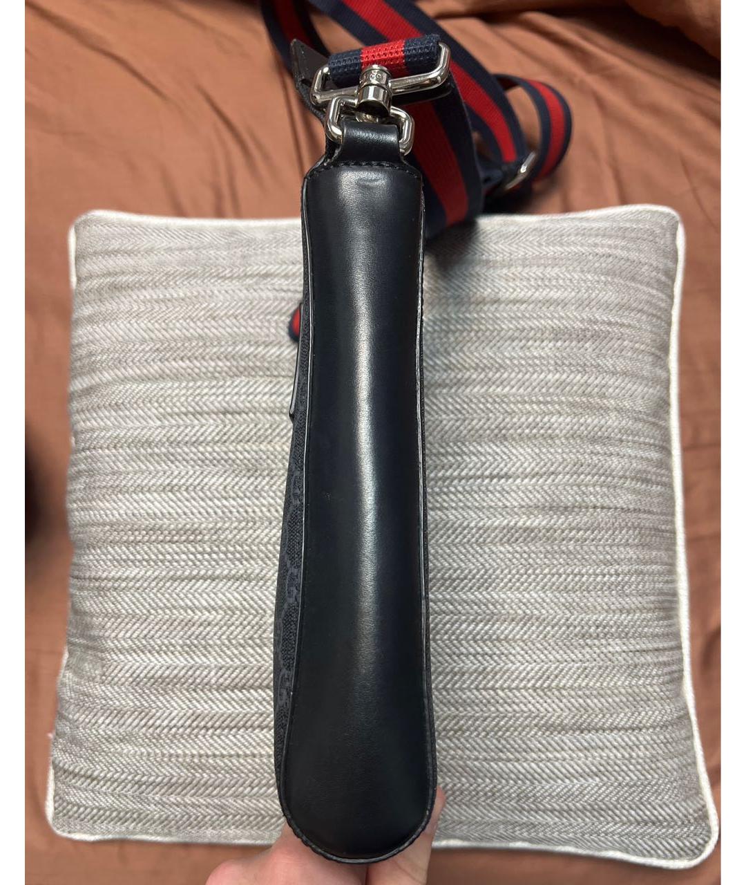 GUCCI Черная кожаная сумка на плечо, фото 2