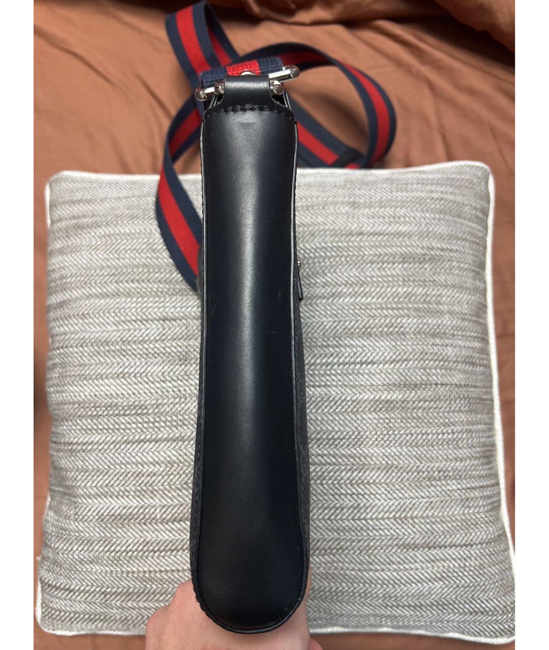 GUCCI Черная кожаная сумка на плечо, фото 3