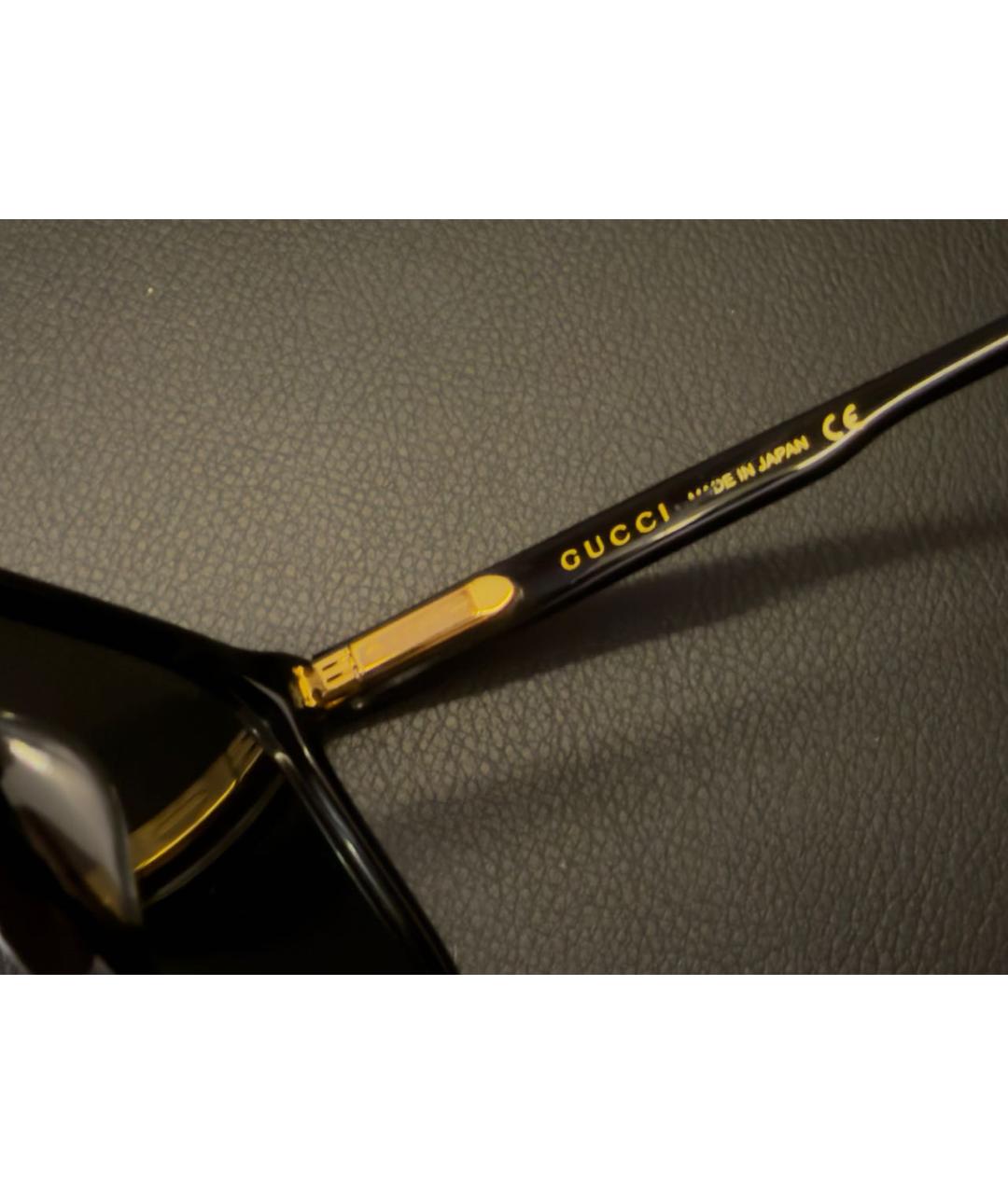 GUCCI Черные пластиковые солнцезащитные очки, фото 5