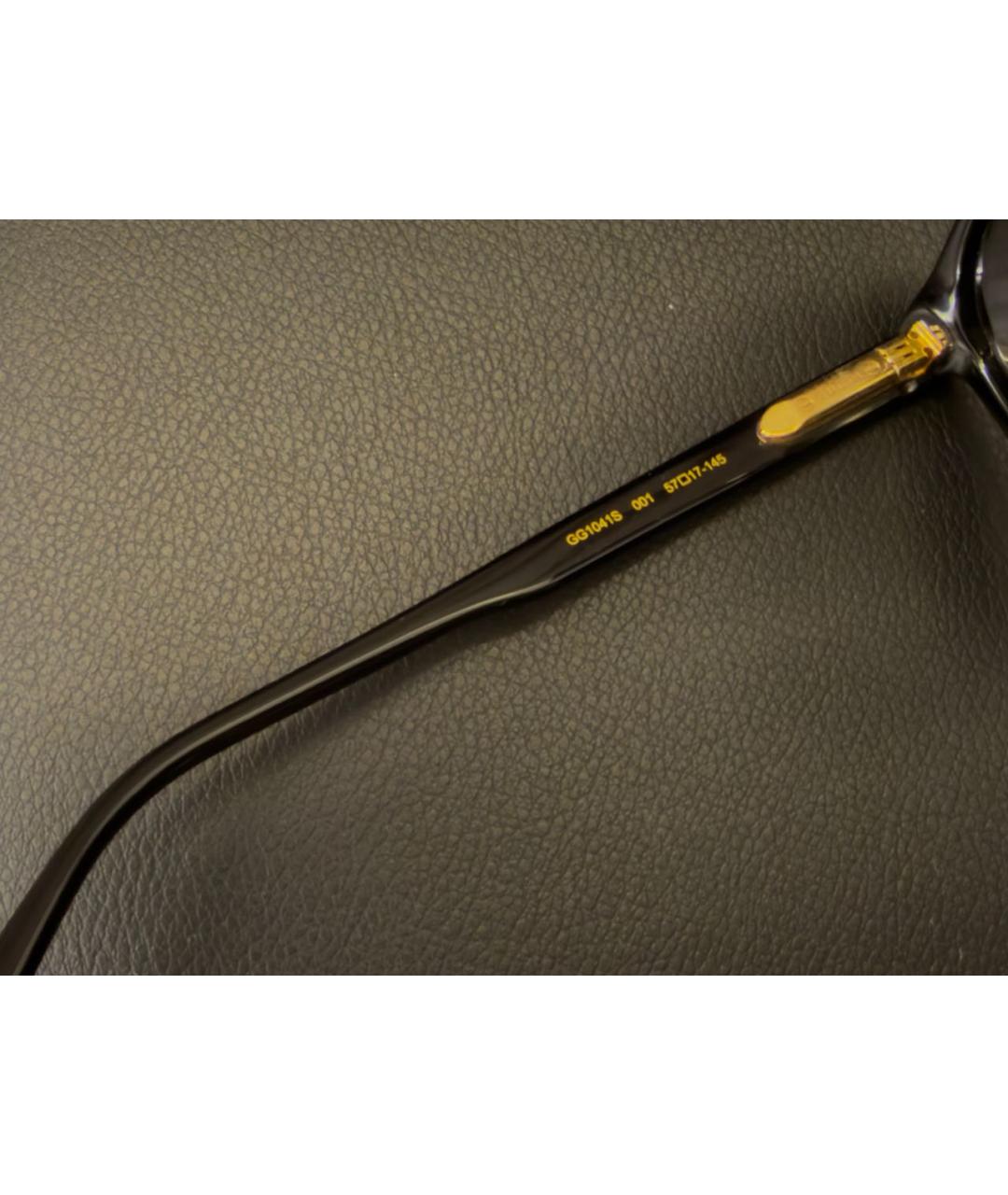 GUCCI Черные пластиковые солнцезащитные очки, фото 3