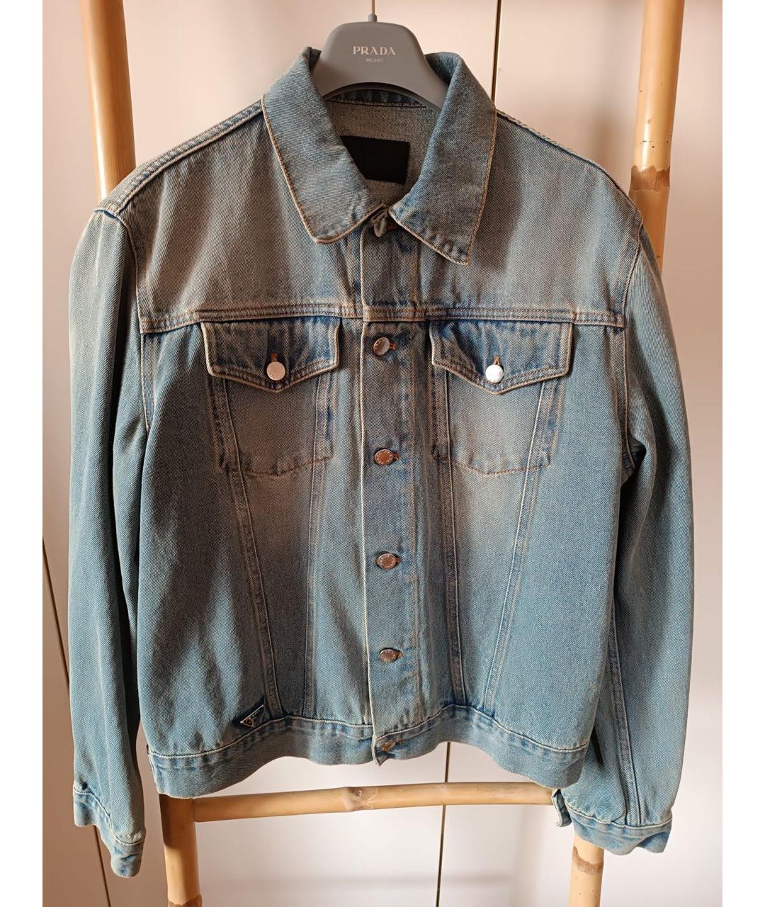 PRADA Голубая деним куртка, фото 7