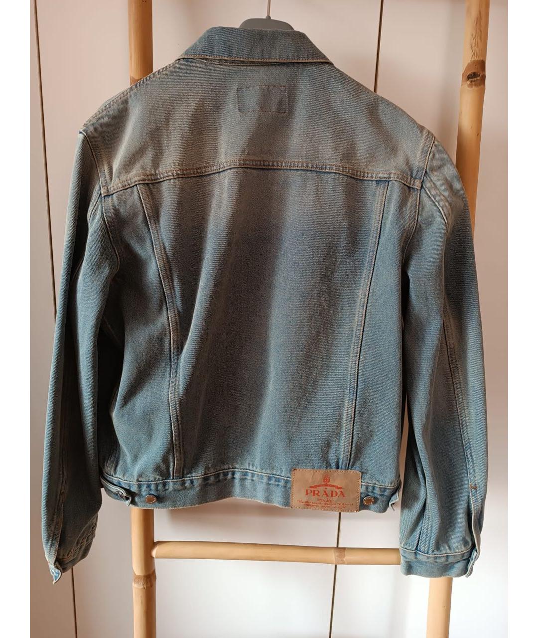 PRADA Голубая деним куртка, фото 2