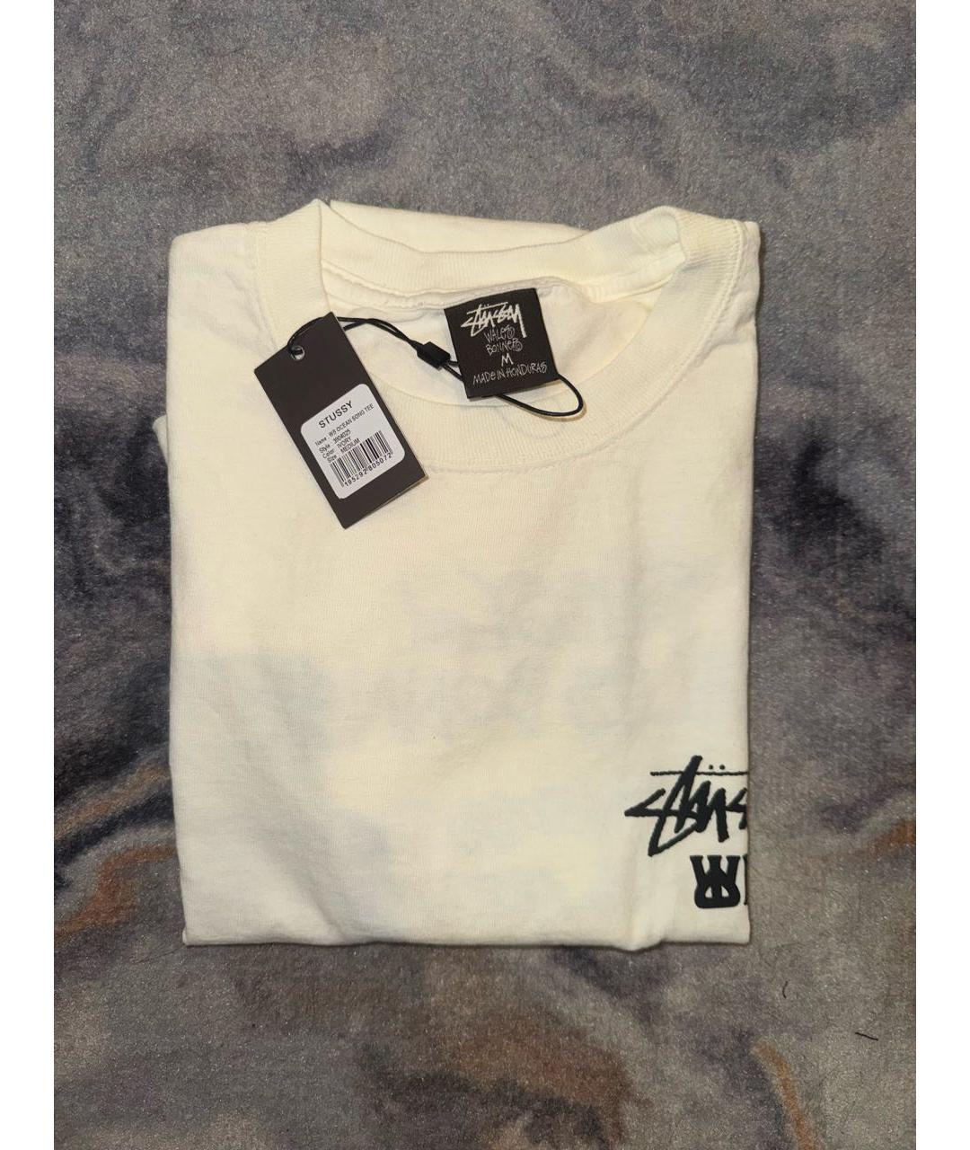 WALES BONNER Бежевая хлопковая футболка, фото 4