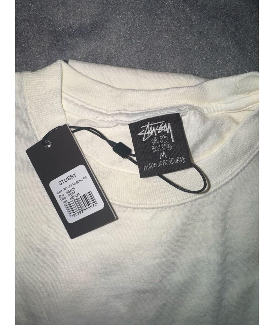 WALES BONNER Бежевая хлопковая футболка, фото 3