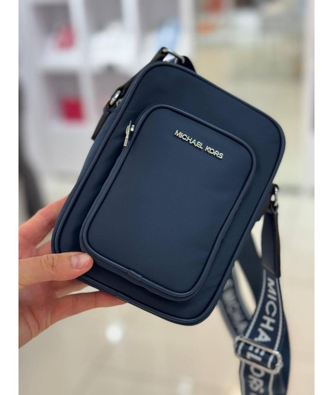 MICHAEL KORS Темно-синяя сумка через плечо, фото 4