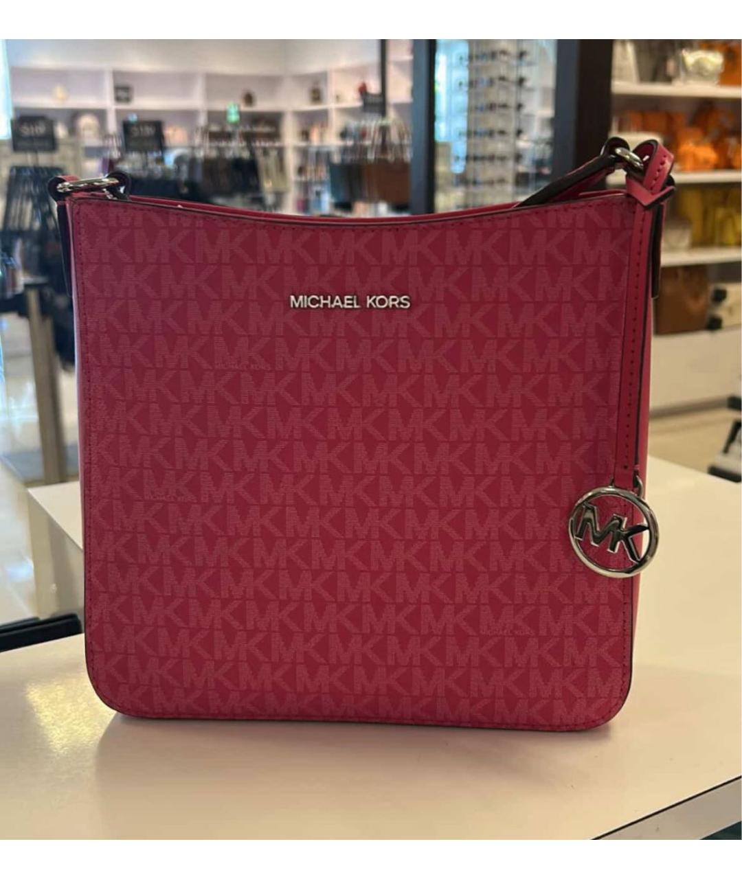 MICHAEL KORS Розовая сумка через плечо из искусственной кожи, фото 2