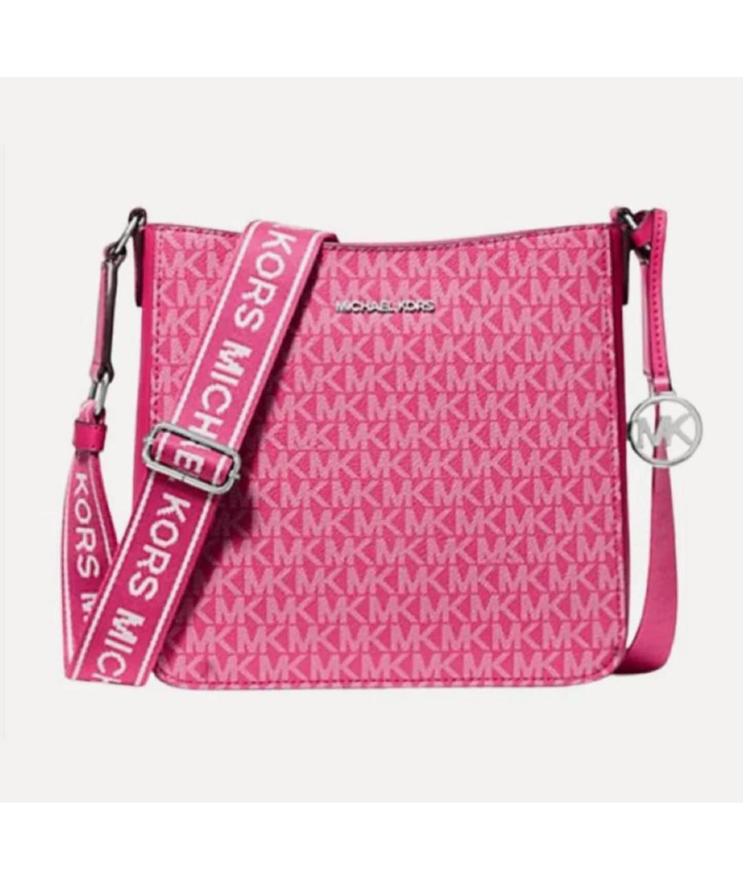 MICHAEL KORS Розовая сумка через плечо из искусственной кожи, фото 3