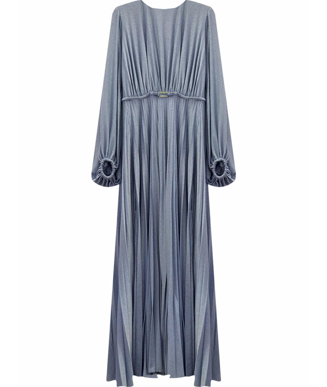 ELISABETTA FRANCHI Голубое вискозное вечернее платье, фото 1
