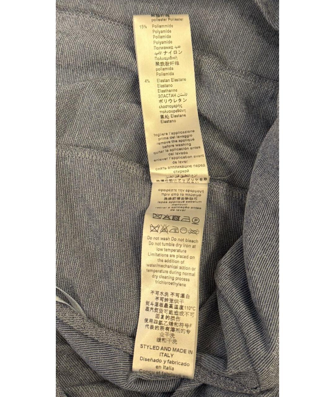 ELISABETTA FRANCHI Голубое вискозное вечернее платье, фото 8