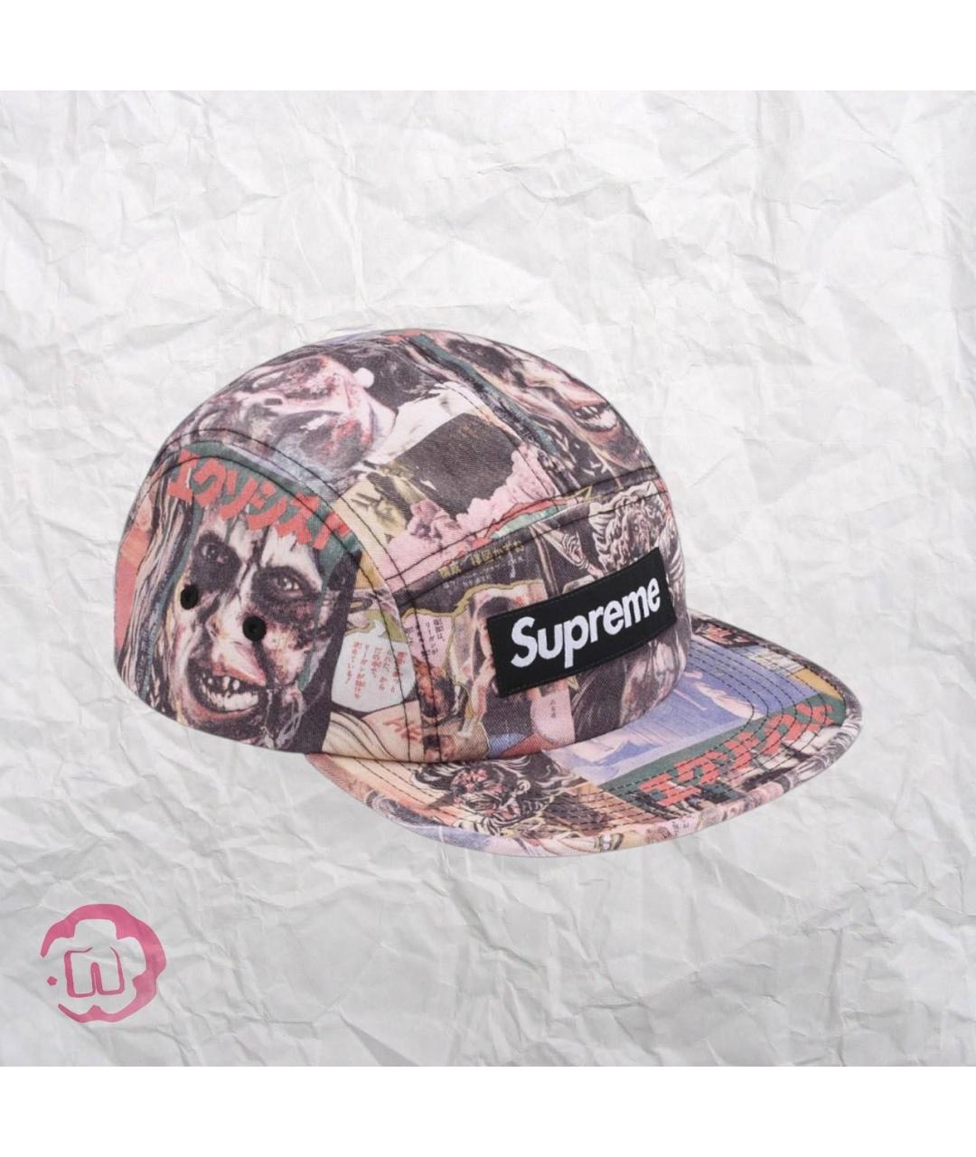 SUPREME Коралловая хлопковая кепка/бейсболка, фото 3