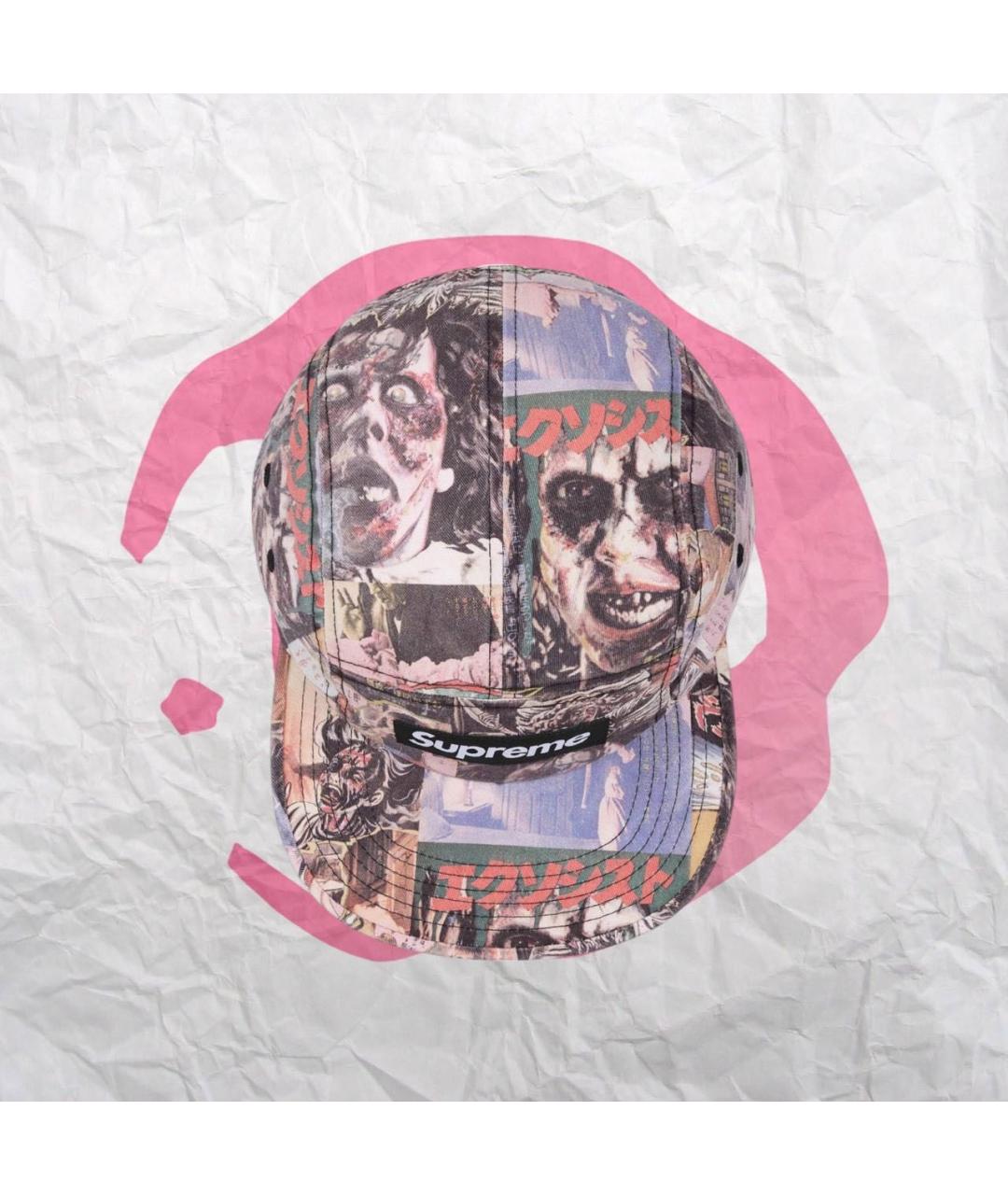 SUPREME Коралловая хлопковая кепка/бейсболка, фото 2