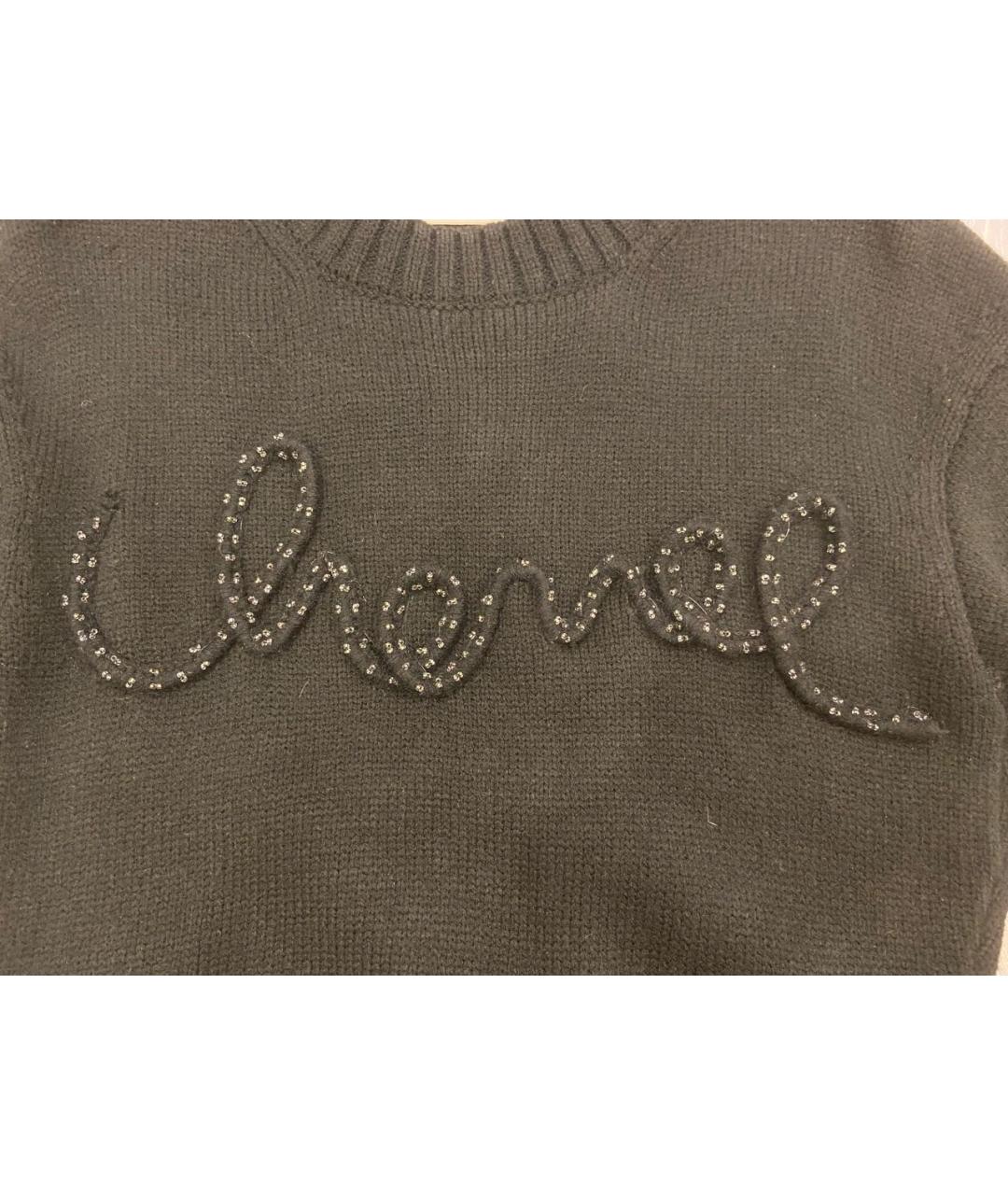 CHANEL Черный шерстяной джемпер / свитер, фото 4