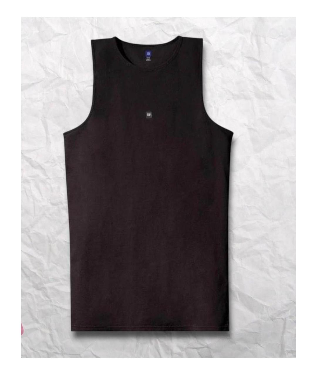 YEEZY Черная хлопковая майка, фото 3