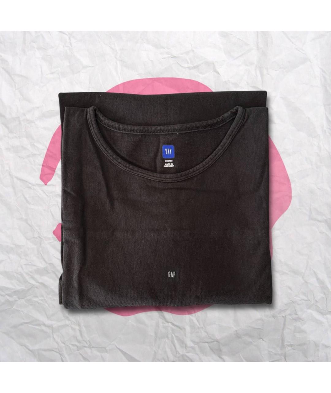 YEEZY Черная хлопковая майка, фото 2