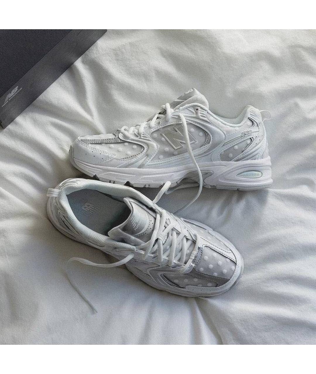 NEW BALANCE Белые текстильные кеды, фото 4