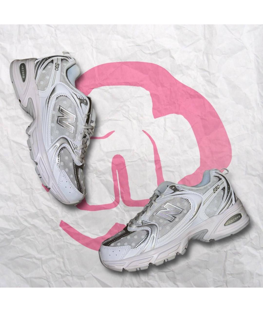 NEW BALANCE Белые текстильные кеды, фото 2