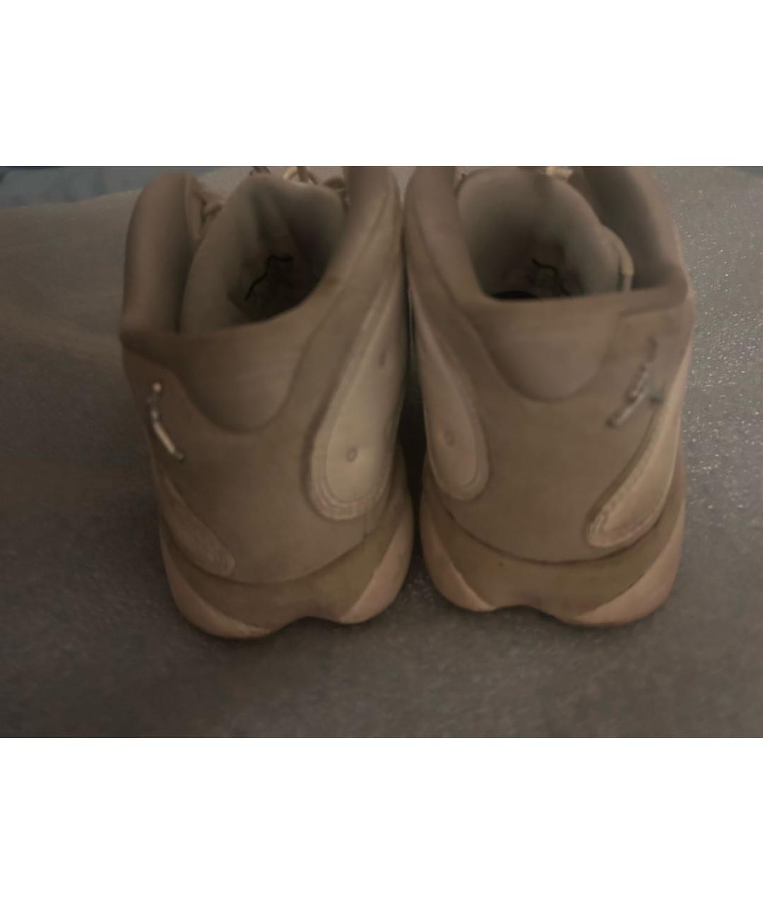 JORDAN Белые низкие кроссовки / кеды из искусственной кожи, фото 4