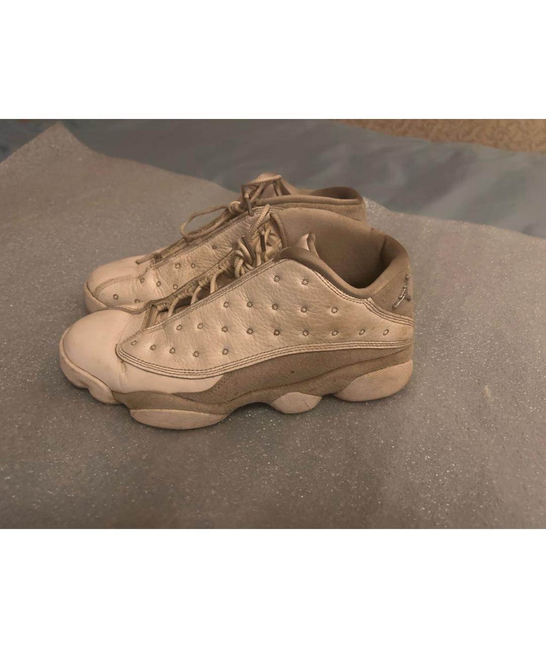 JORDAN Белые низкие кроссовки / кеды из искусственной кожи, фото 9