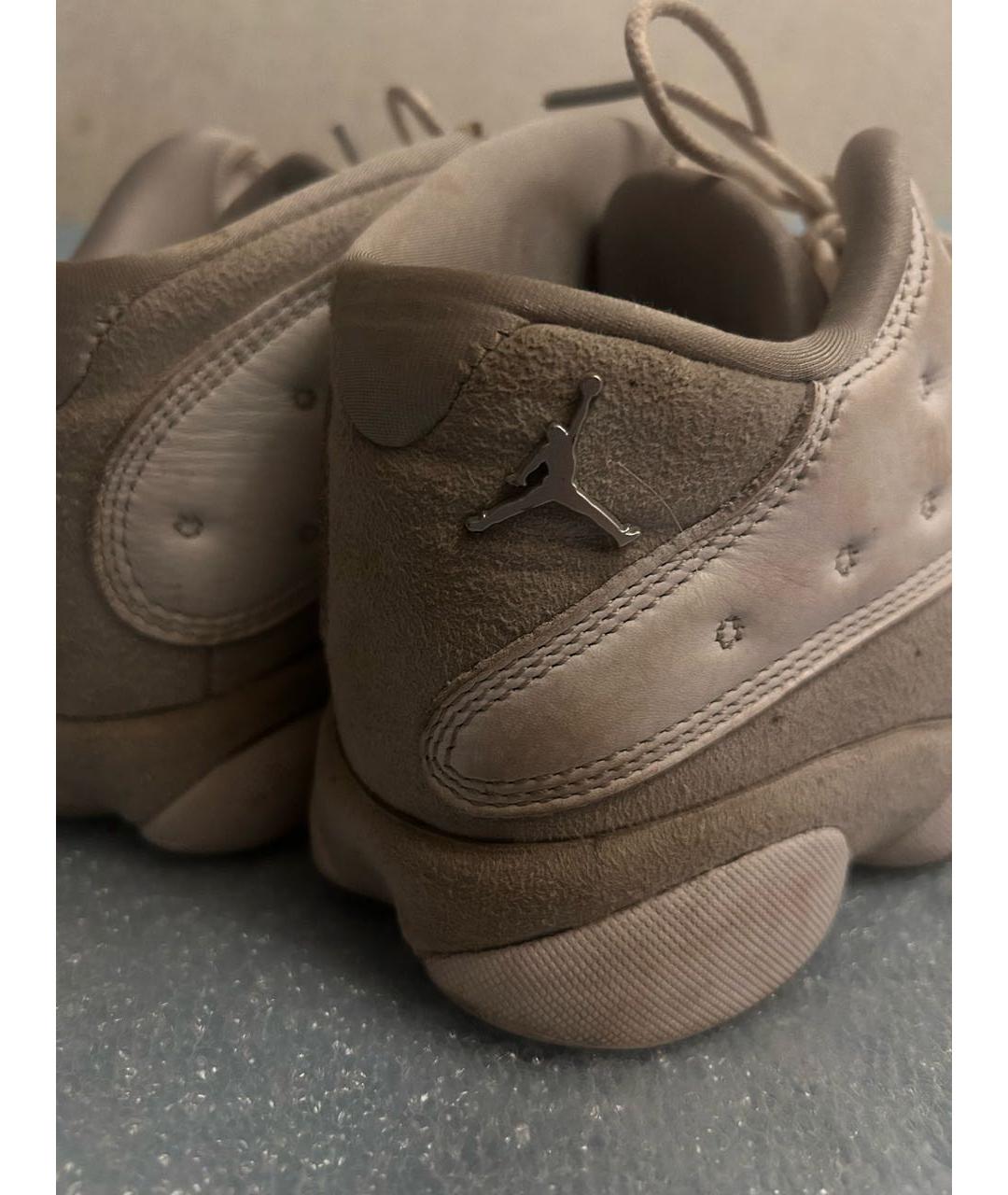 JORDAN Белые низкие кроссовки / кеды из искусственной кожи, фото 7