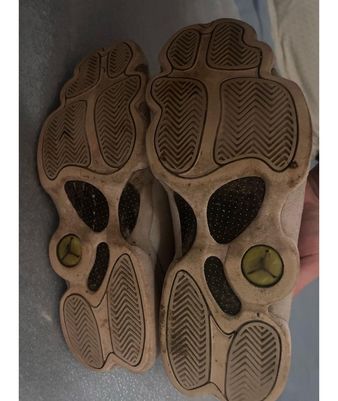 JORDAN Белые низкие кроссовки / кеды из искусственной кожи, фото 8