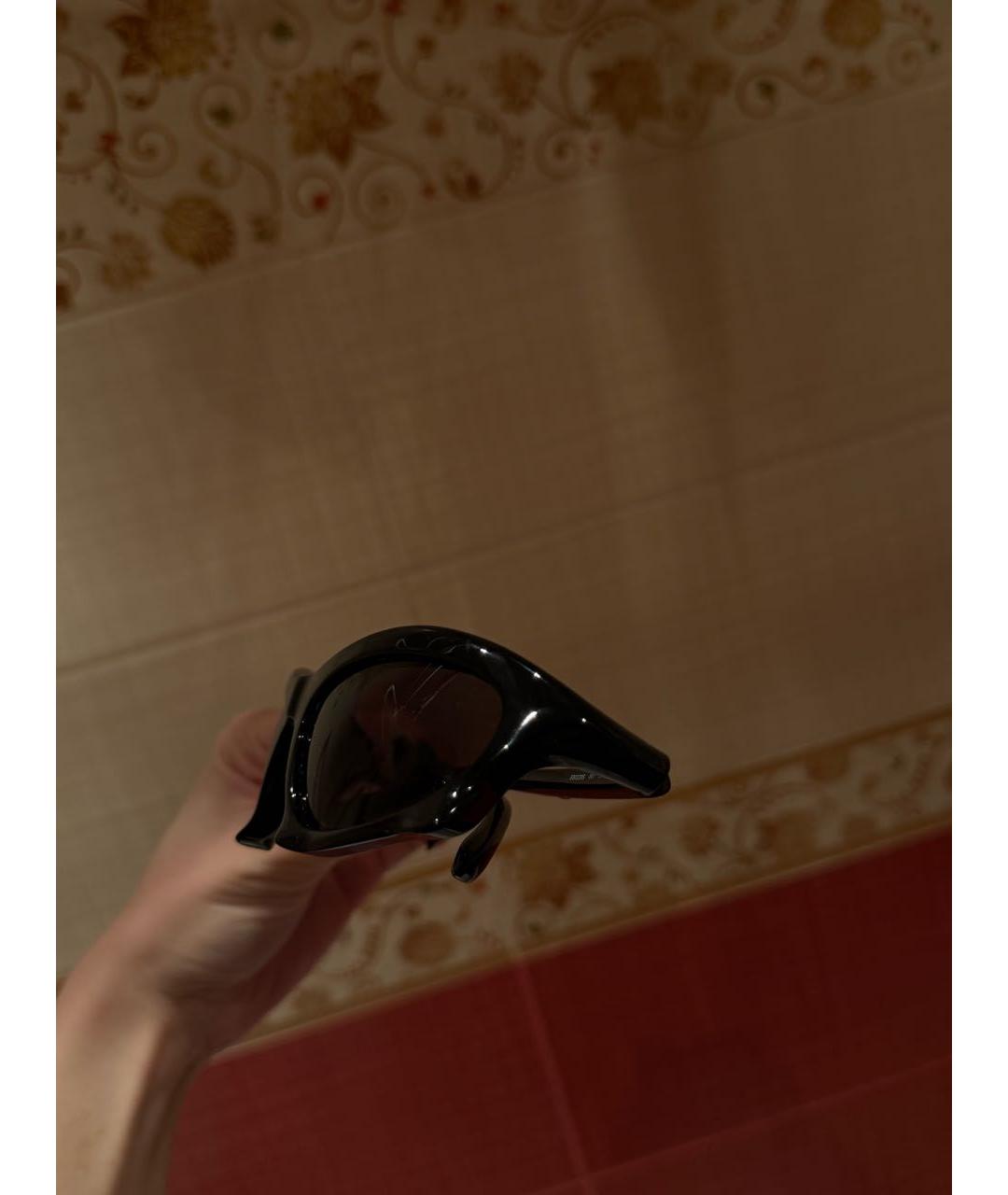 BALENCIAGA Черные пластиковые солнцезащитные очки, фото 2