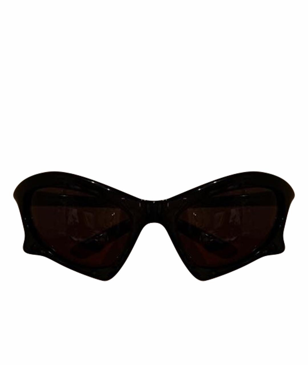 BALENCIAGA Черные пластиковые солнцезащитные очки, фото 1