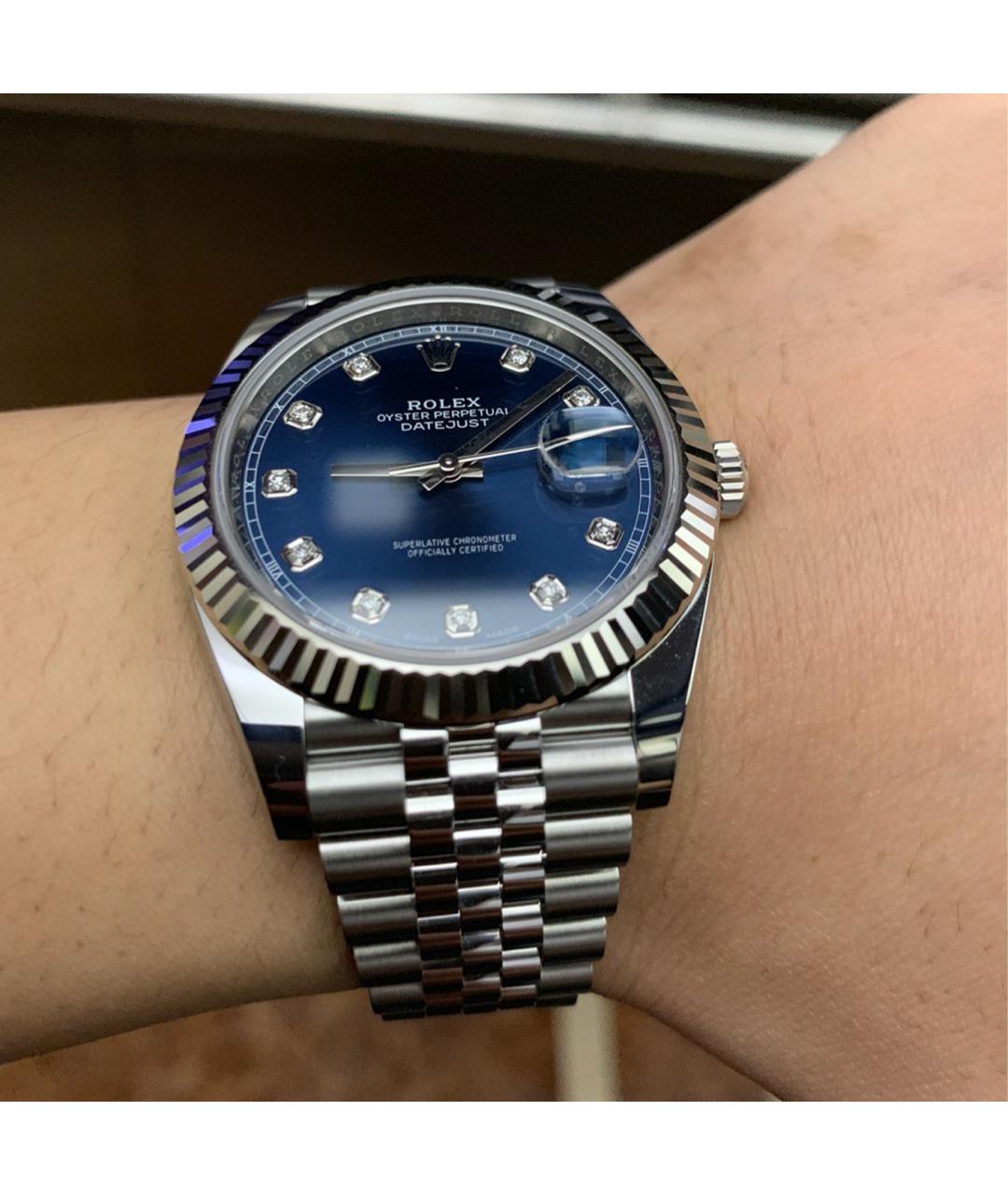 ROLEX Серебряные часы из белого золота, фото 5