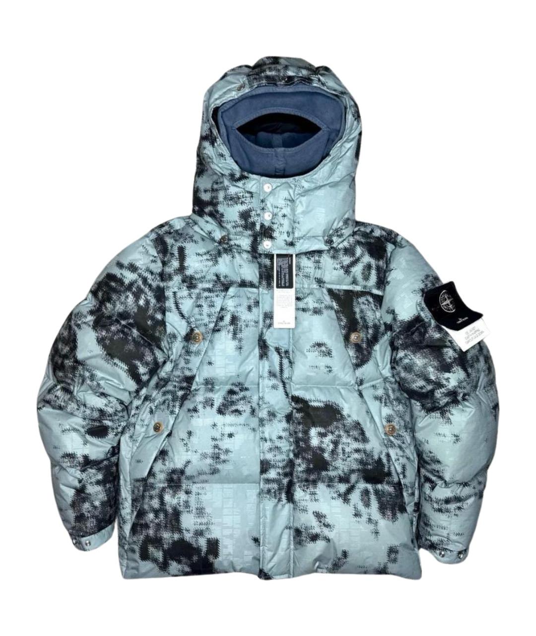 STONE ISLAND Синий пуховик, фото 1