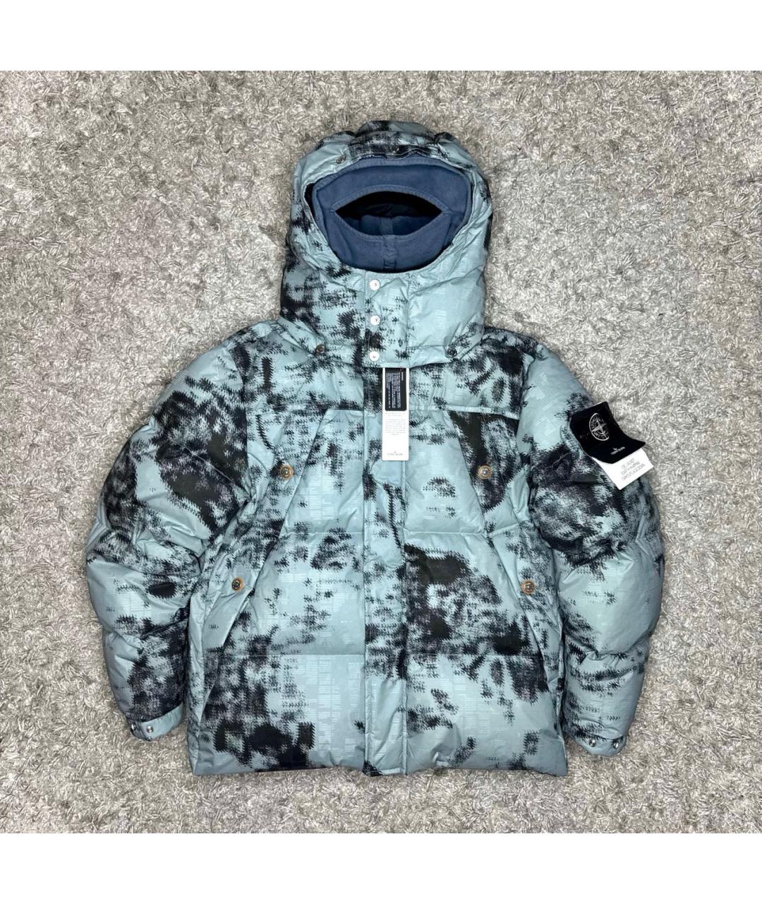 STONE ISLAND Синий пуховик, фото 9