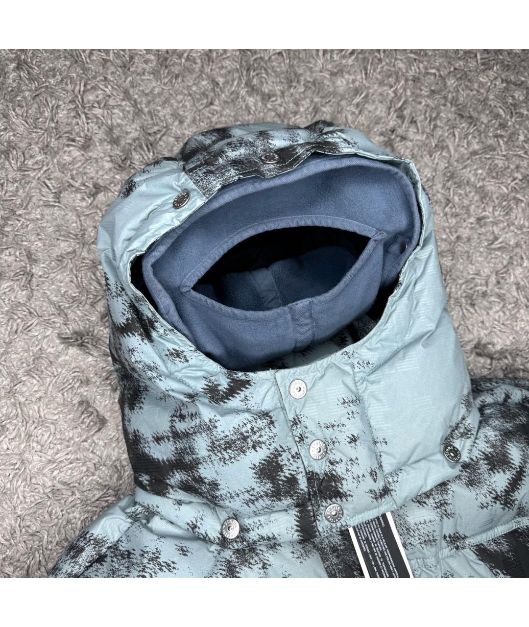 STONE ISLAND Синий пуховик, фото 3