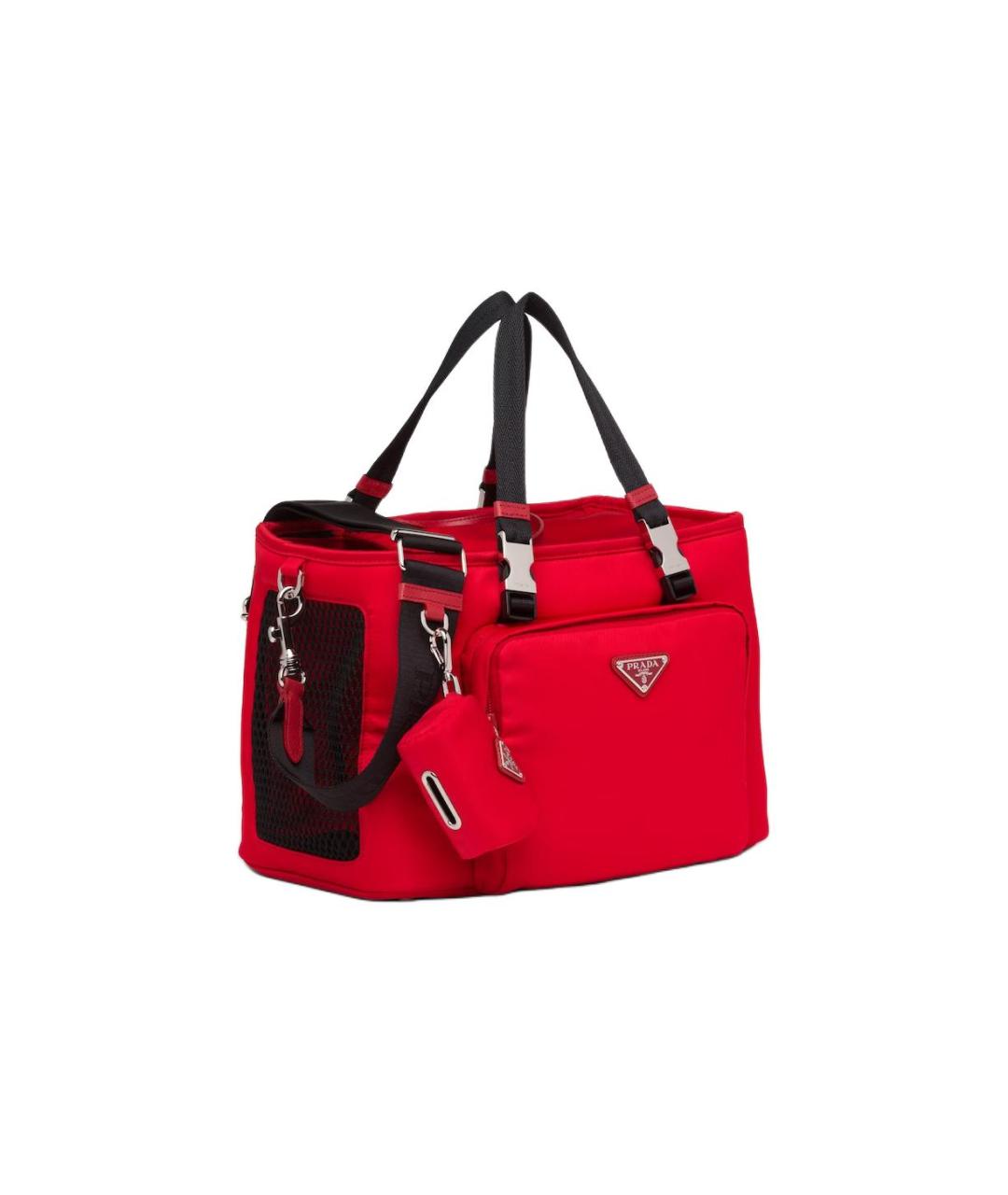 PRADA Красная тканевая сумка на плечо, фото 2