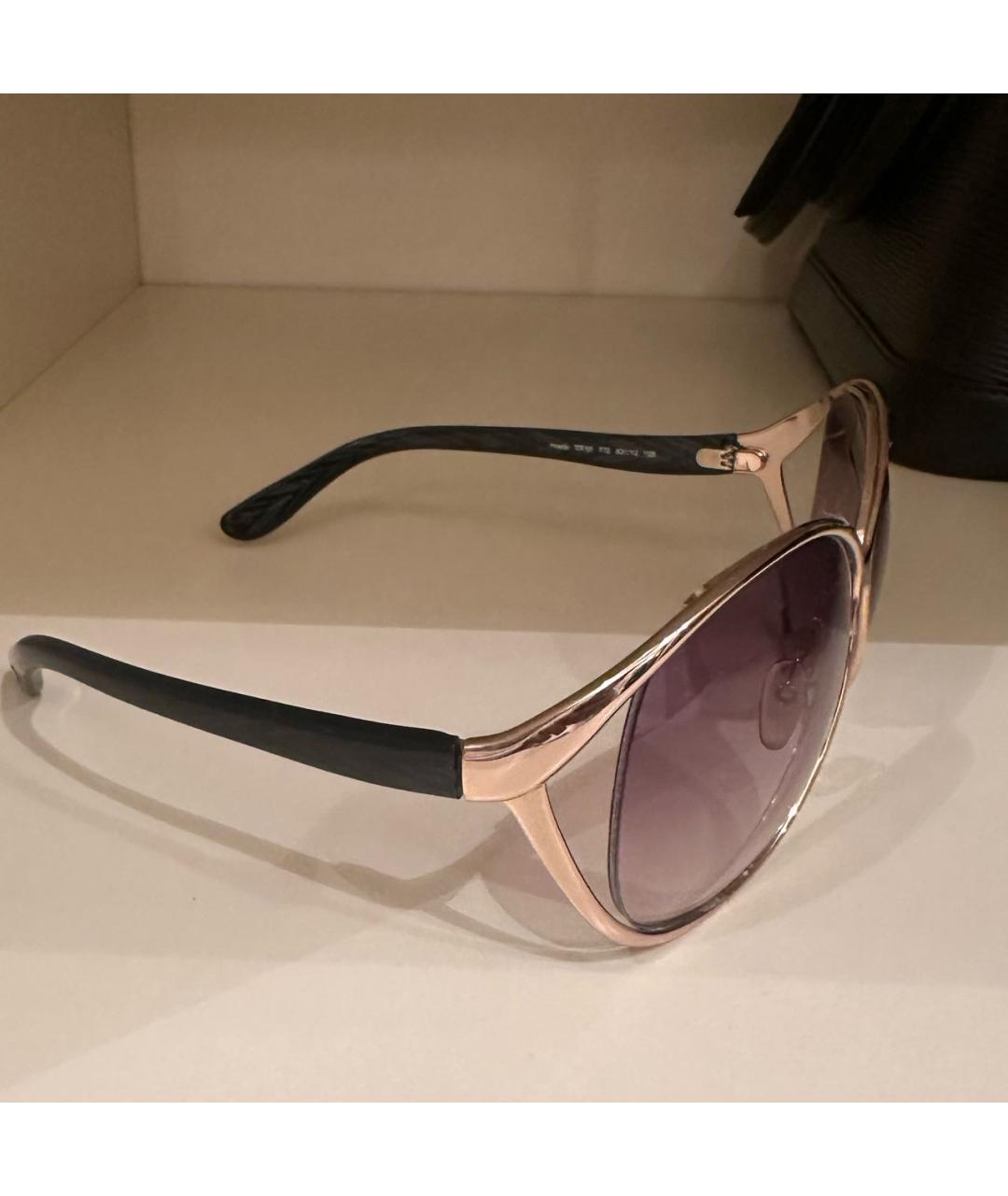TOM FORD Золотые металлические солнцезащитные очки, фото 2