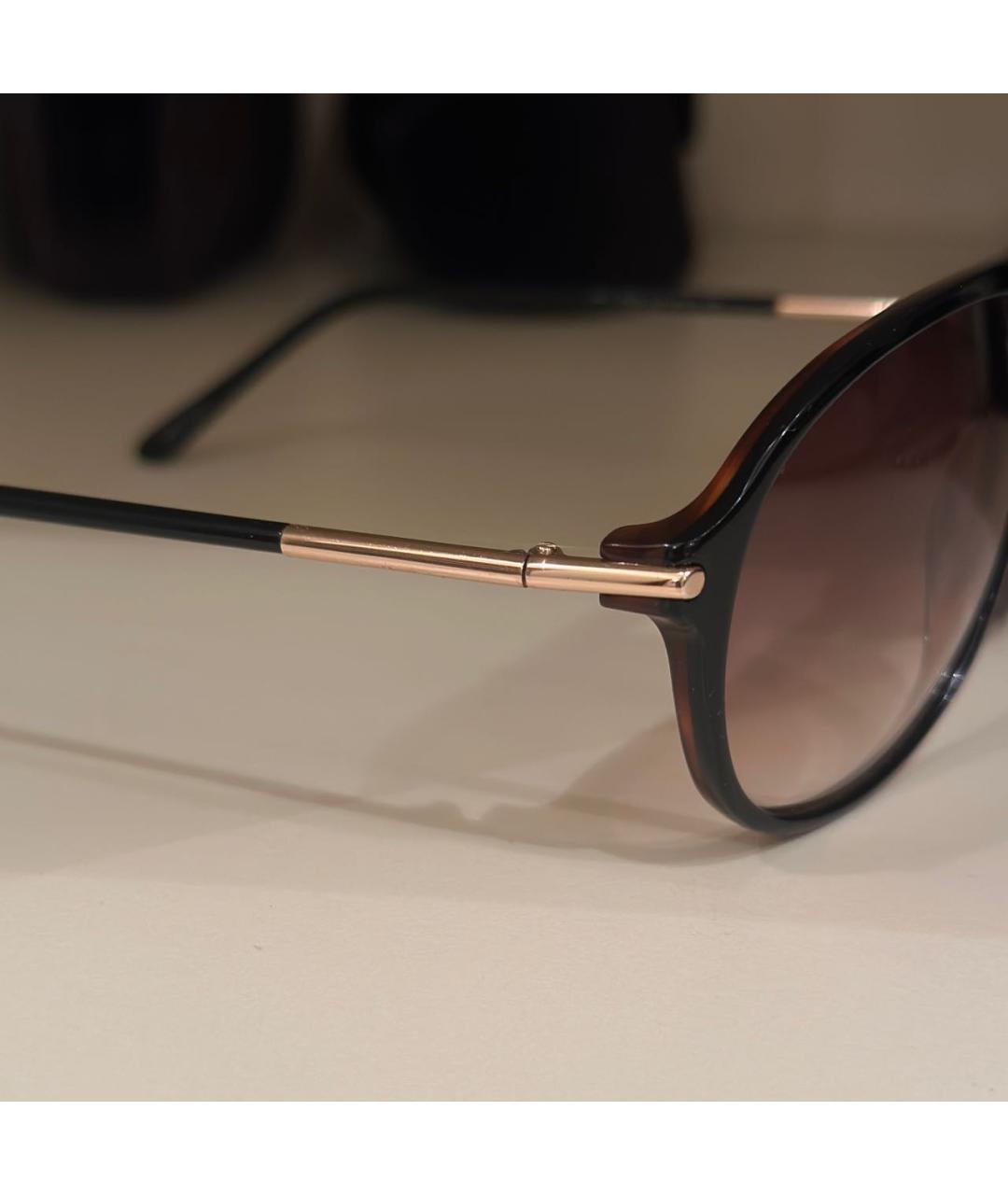 TOM FORD Коричневые пластиковые солнцезащитные очки, фото 3