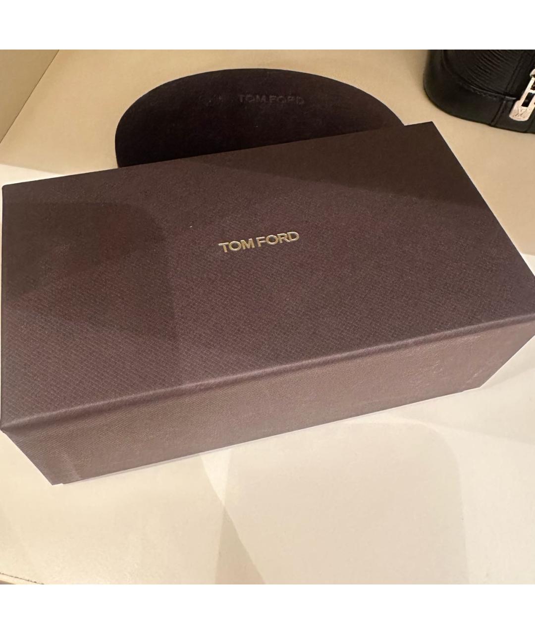 TOM FORD Коричневые пластиковые солнцезащитные очки, фото 5