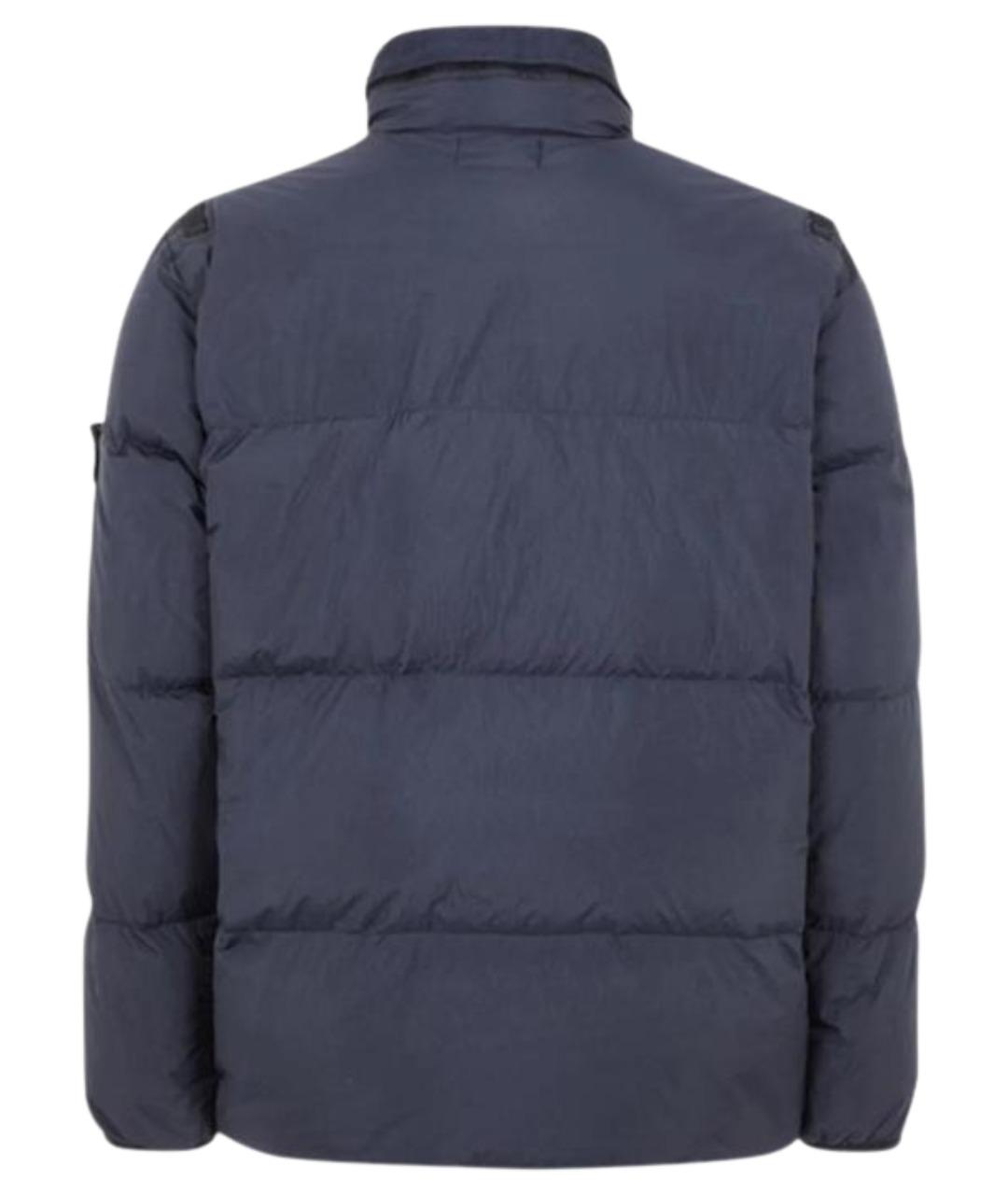 STONE ISLAND Синий пуховик, фото 2