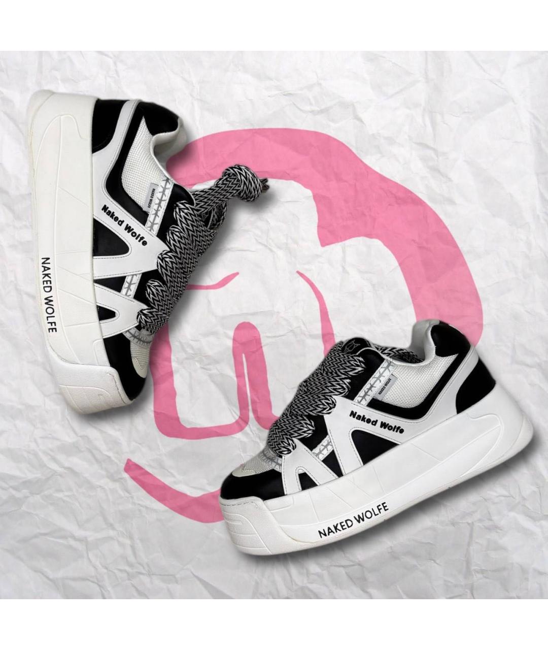 NAKED WOLF Мульти кожаные низкие кроссовки / кеды, фото 2