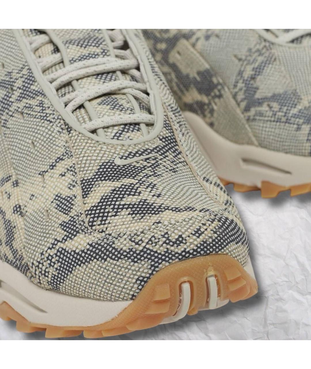 NIKE Бежевые текстильные низкие кроссовки / кеды, фото 5