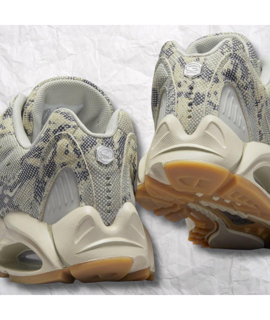 NIKE Бежевые текстильные низкие кроссовки / кеды, фото 3