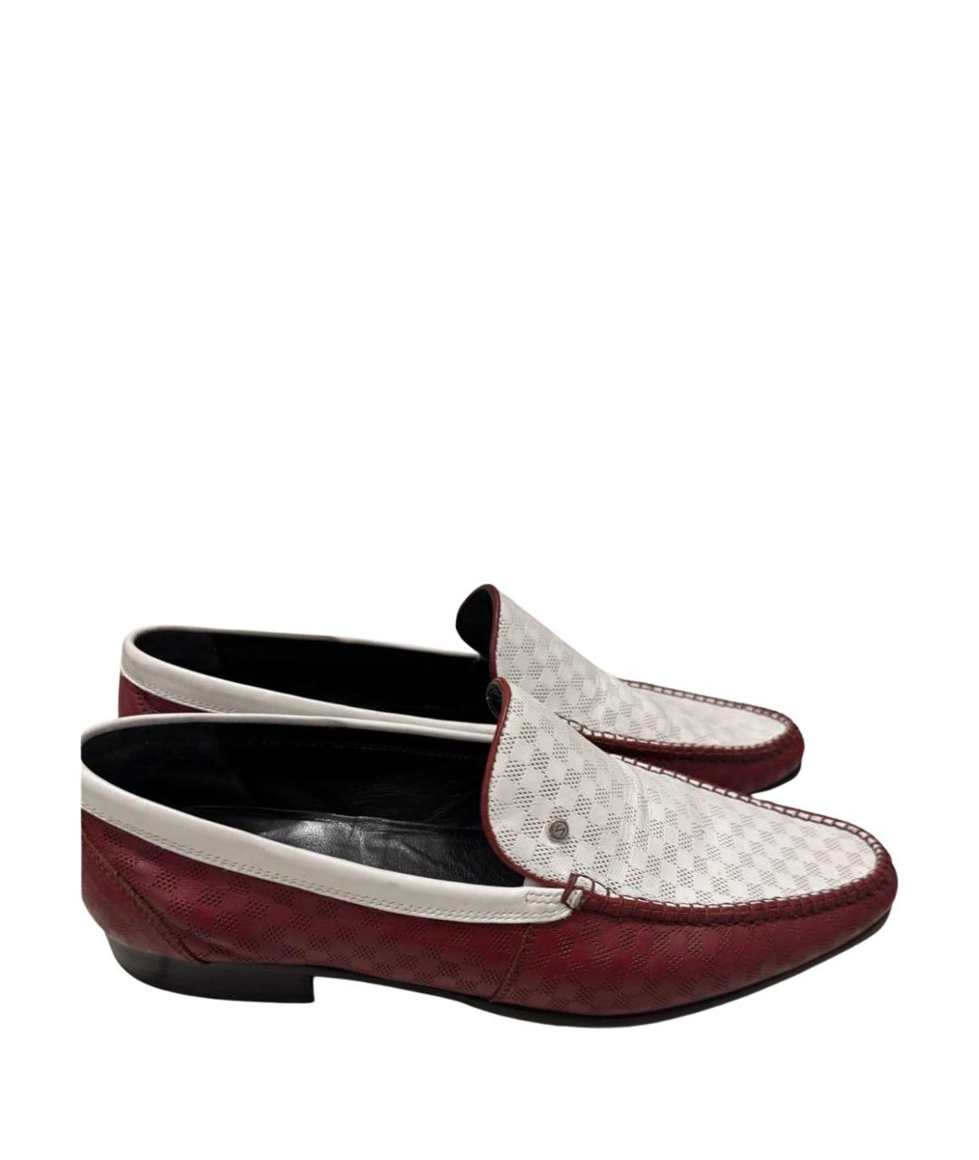 ZILLI Бордовые кожаные туфли, фото 1