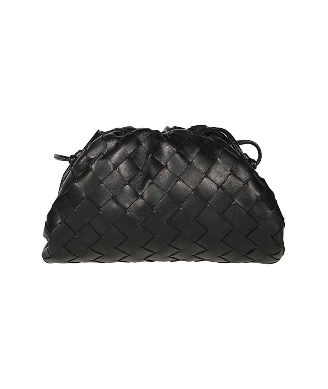 BOTTEGA VENETA Черная кожаная сумка через плечо, фото 3