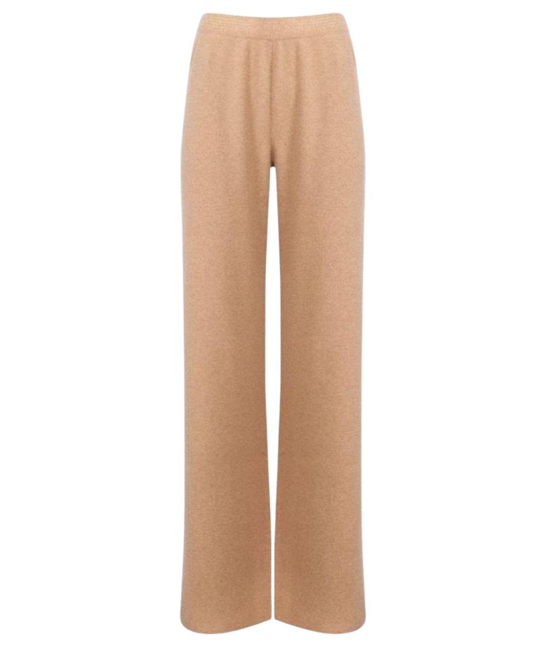 LORO PIANA Бежевые прямые брюки, фото 1