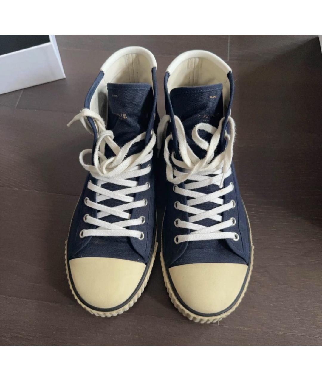 CELINE Синие текстильные кеды, фото 2